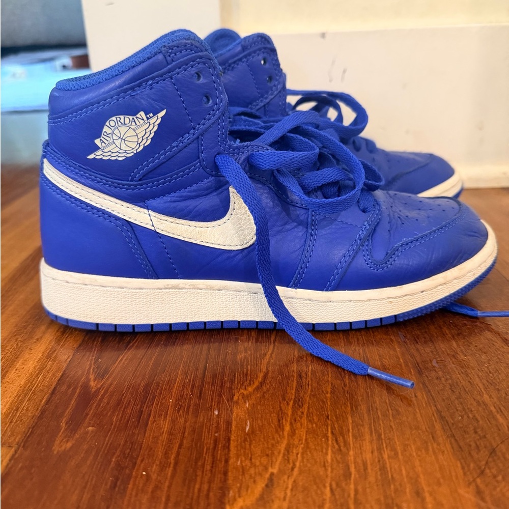 Jordan Kids' High-Top Sneakers in Royal Blue and White